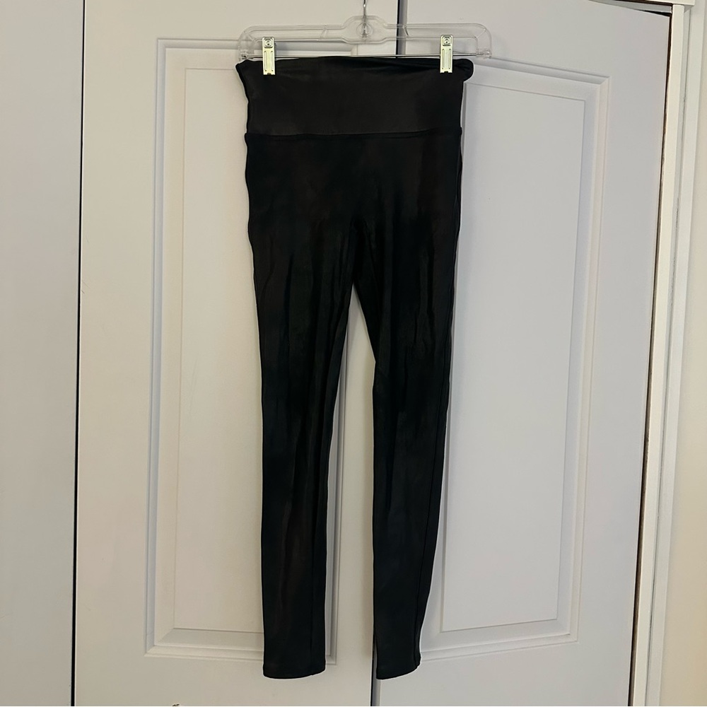Spanx Faux Leather Leggings | Size Medium - Picture 3 of 5